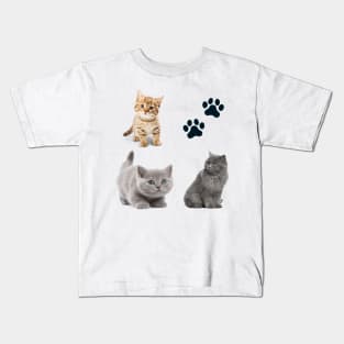 Awesome kitten cat love - cat lover pack Kids T-Shirt